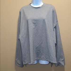 Nike Women's Light Gray Crewneck Sweatshirt